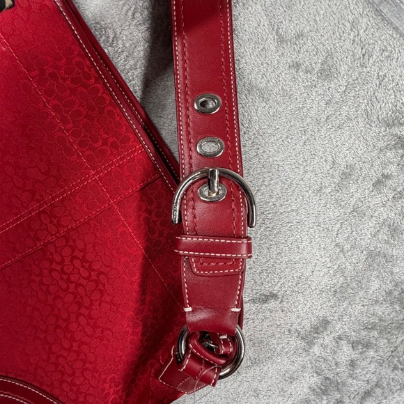 Coach Red Shoulder Bag - Picture 6 of 12